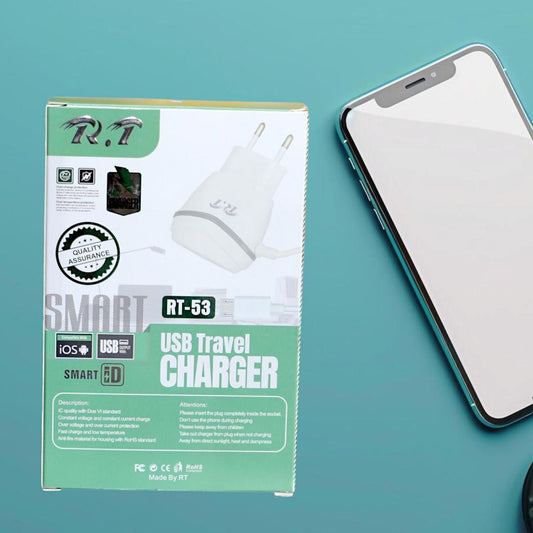 3-in-1 Mobile Phone Charger β Multi-Device Fast Charging Adapter (White)