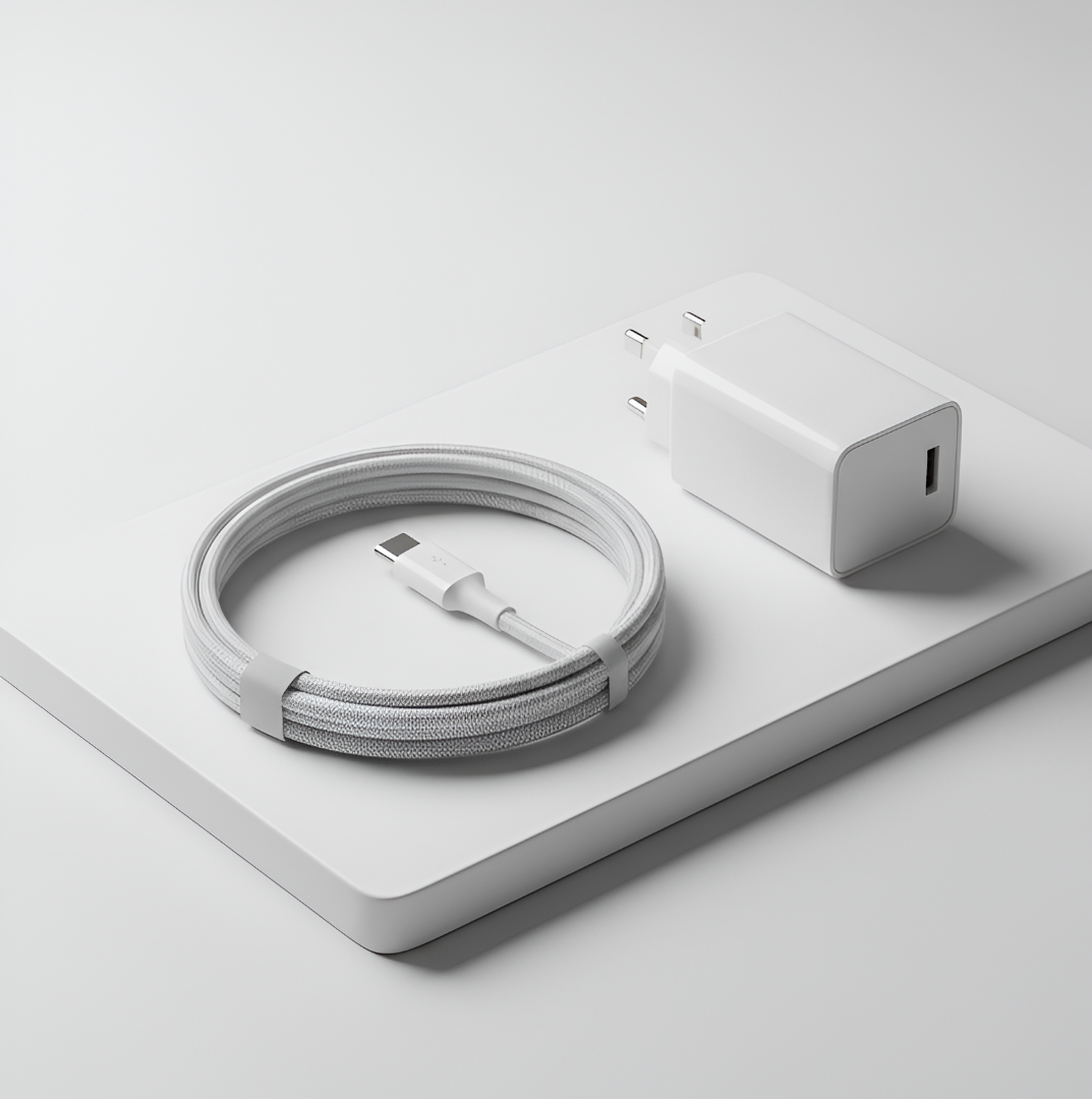 Durable fast chargers with premium braided cables for all your devices.