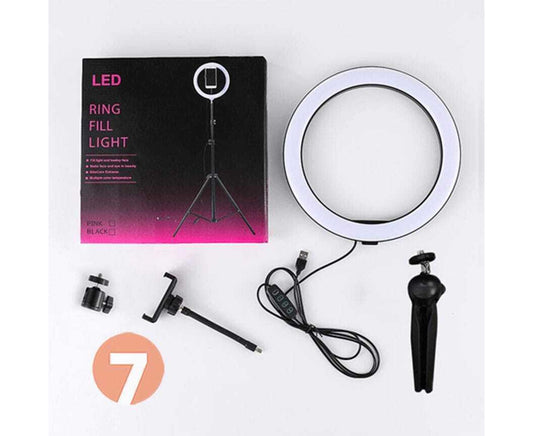 Ring Light 26cm (10 Inch) – Wireless Portable Fill Light with 3 Color Modes