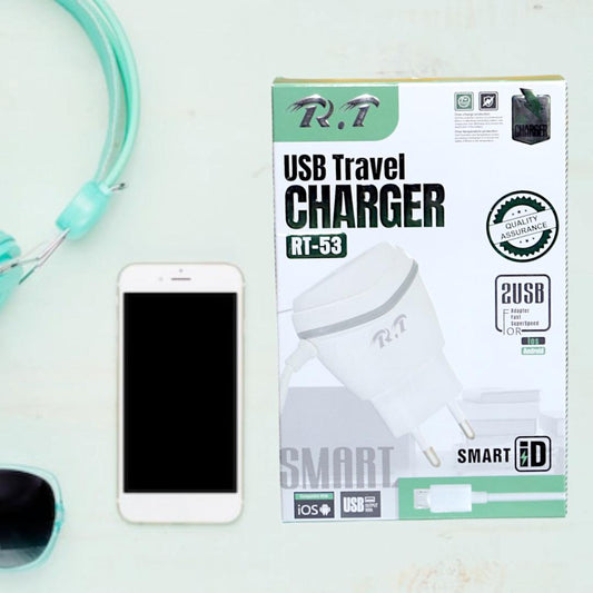 3-in-1 Mobile Phone Charger – Multi-Device Fast Charging Adapter (White)