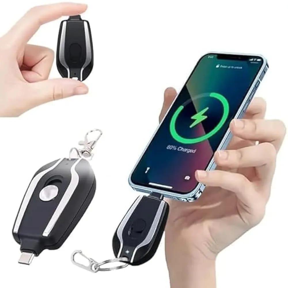 Fast Charging Keychain Power Bank – Compact & Portable Emergency Charger