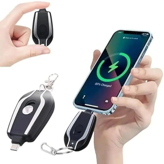 Fast Charging Keychain Power Bank – Compact & Portable Emergency Charger