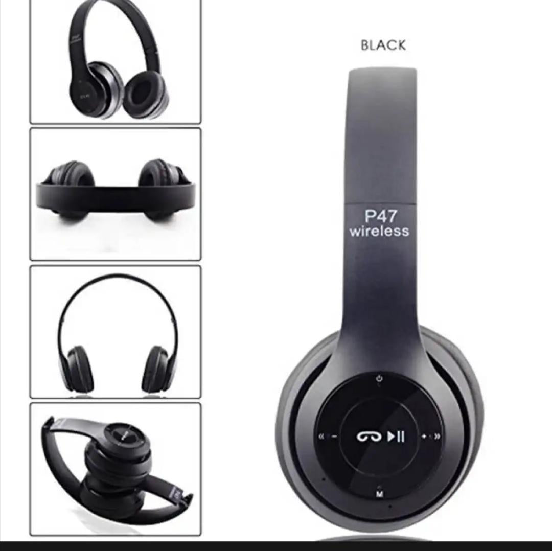 Black Wireless Headphones – Long-Lasting Battery & Fast Charging | Lightweight & Comfortable