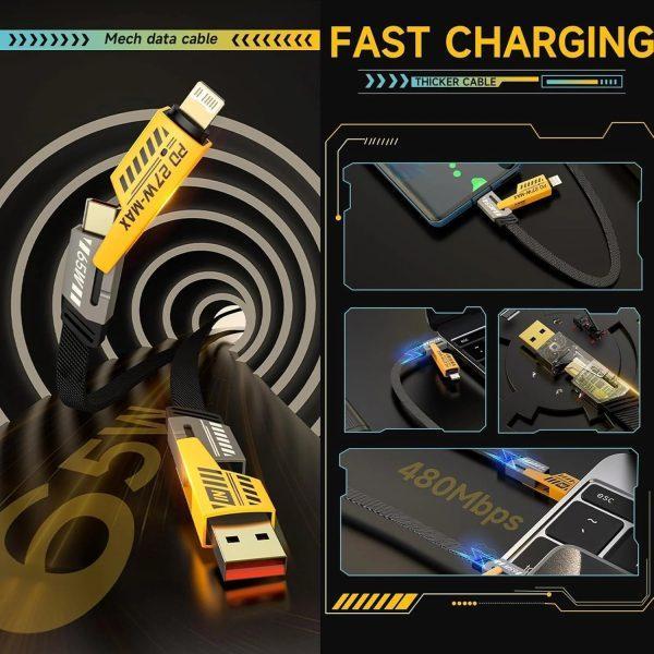 Durable Multicolor Charging Cable – Copper Core, Fast & Reliable